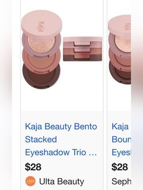 Kaja Bento Stacked Eyeshadow Trio - Pink Brown Mix